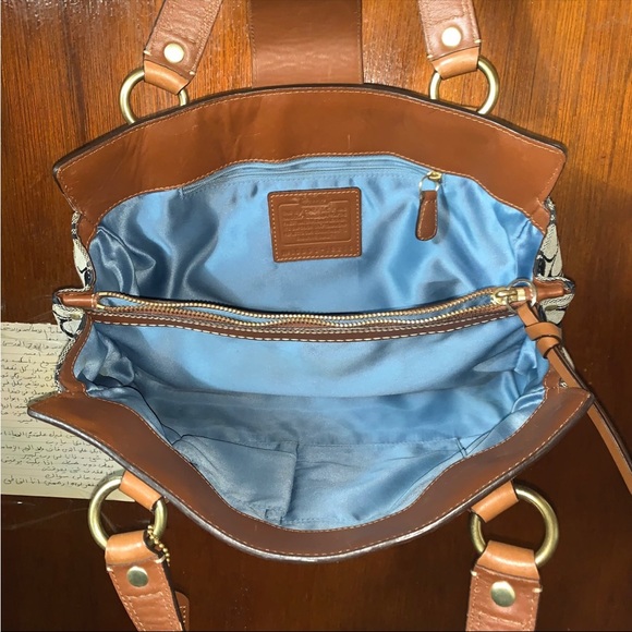 Coach Patchwork Canvas & Leather Handbag (12216) Vintage rare bag - Picture 5 of 14